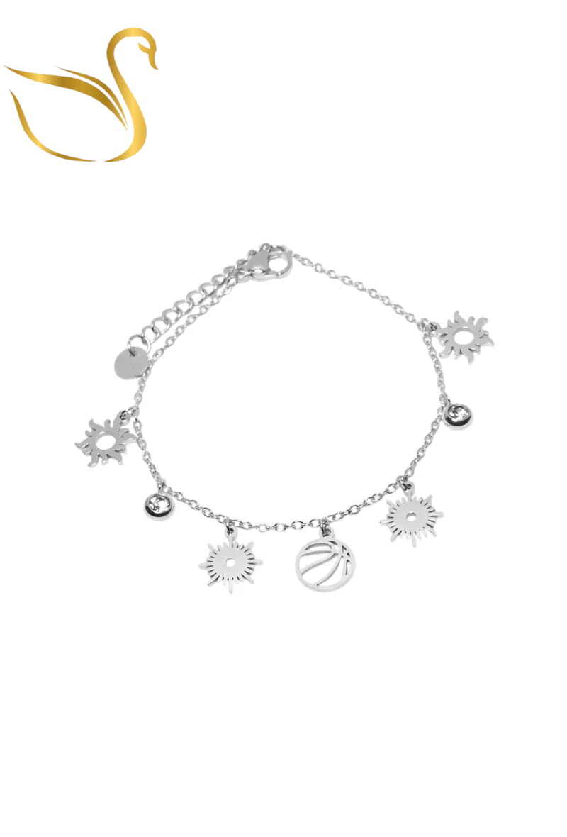 Grossiste Emma Fantaisies - Bracelet soleil Argent
