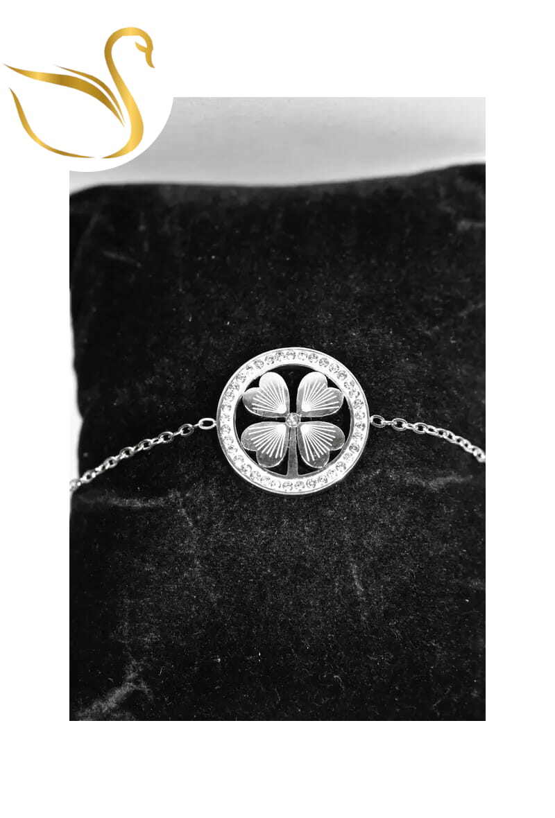 Grossiste Emma Fantaisies - Bracelet tréfle Argent