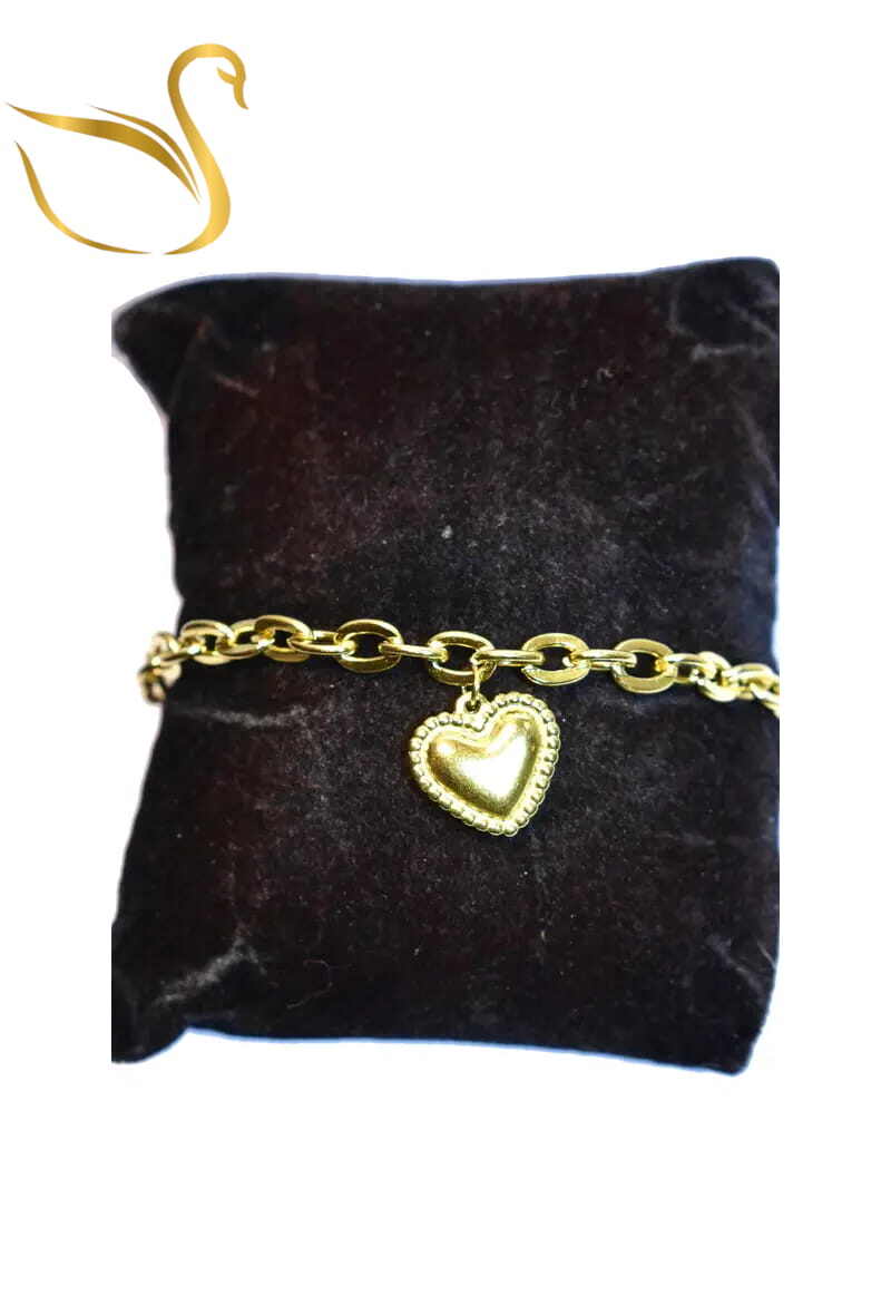 Grossiste Emma Fantaisies - Bracelet Coeur Or
