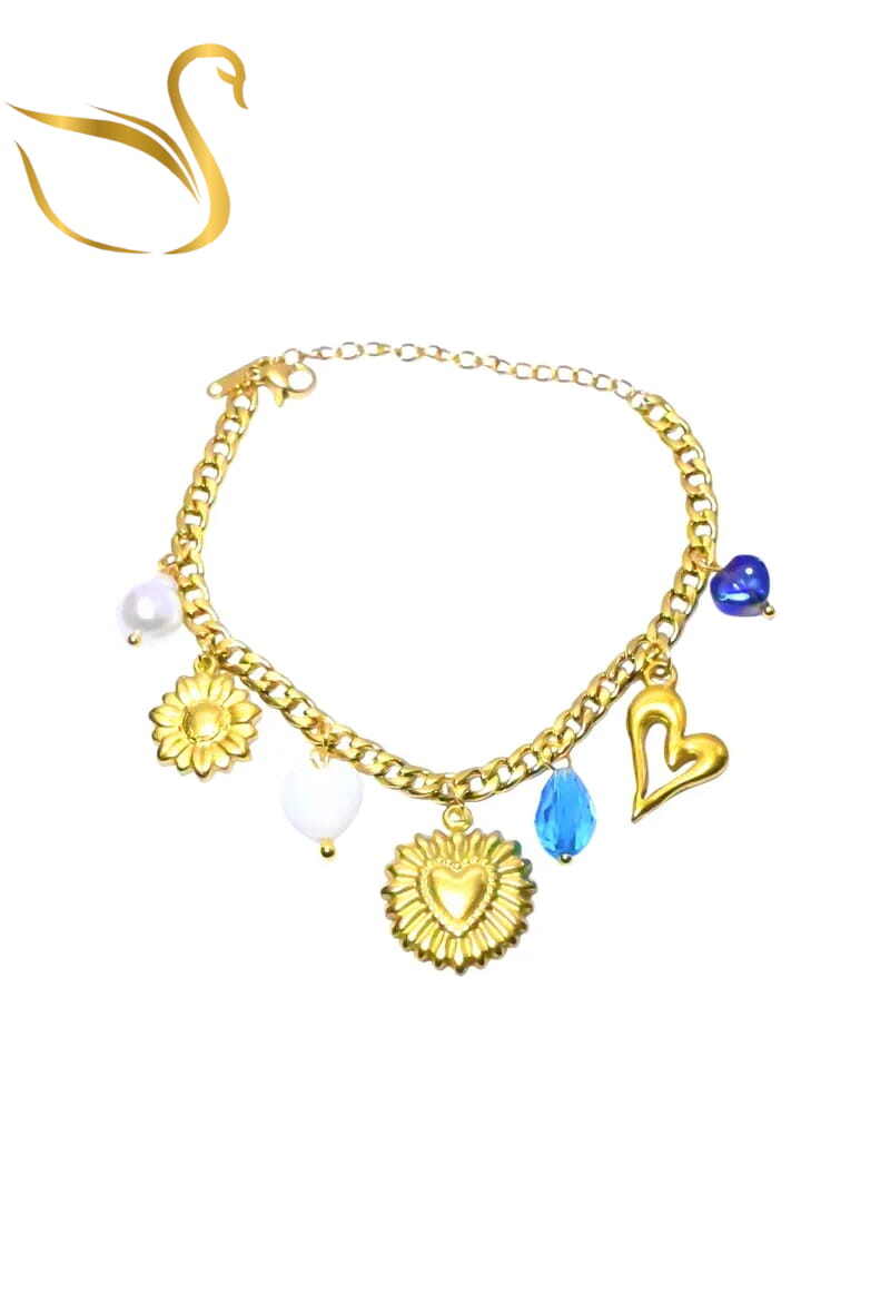 Grossiste Emma Fantaisies - Bracelet breloque Or