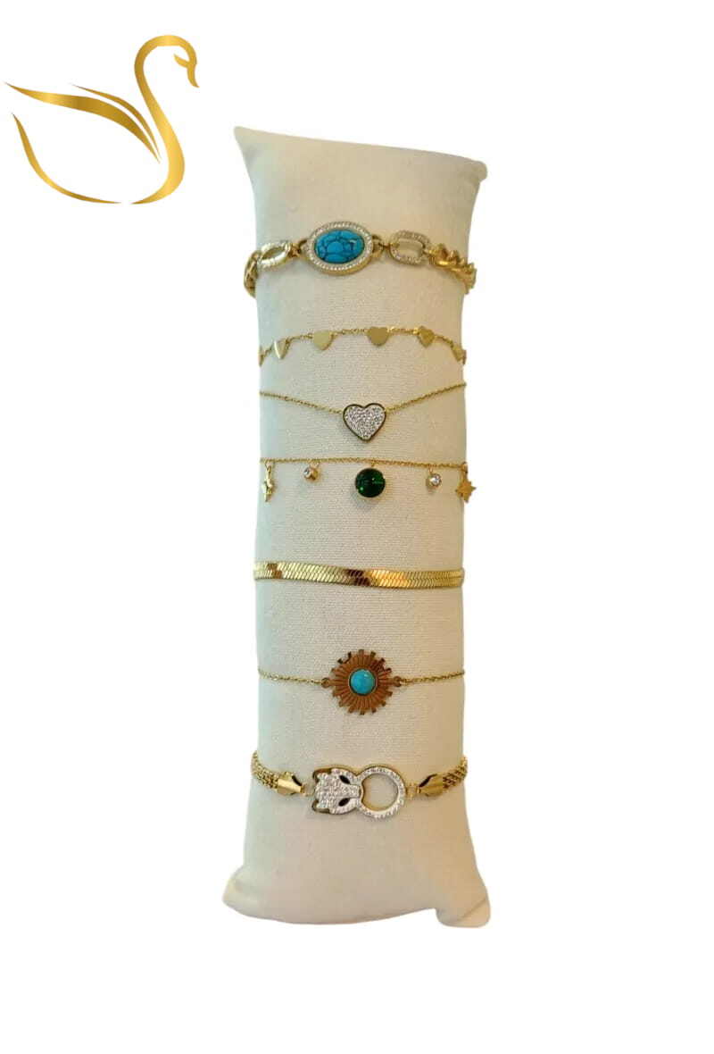 Grossiste Emma Fantaisies - Bracelet avec présentoire en lot Or
