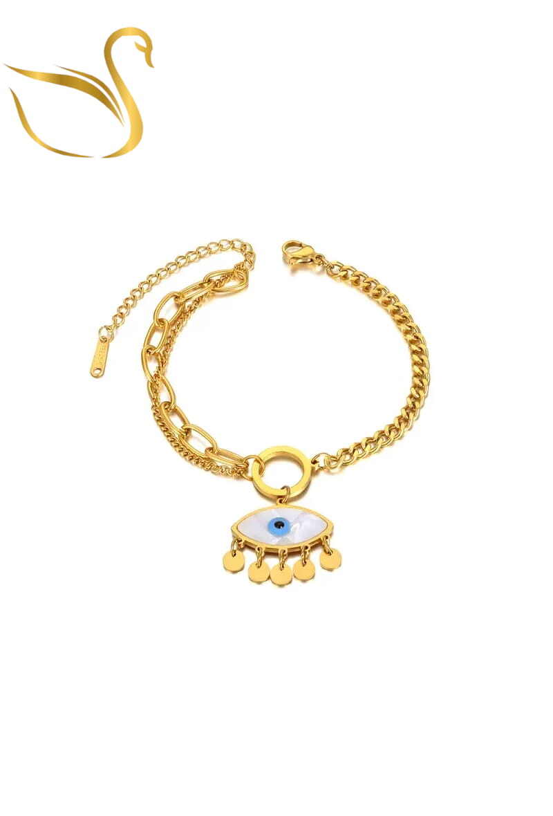Grossiste Emma Fantaisies - Bracelet oeil de Fatma Or