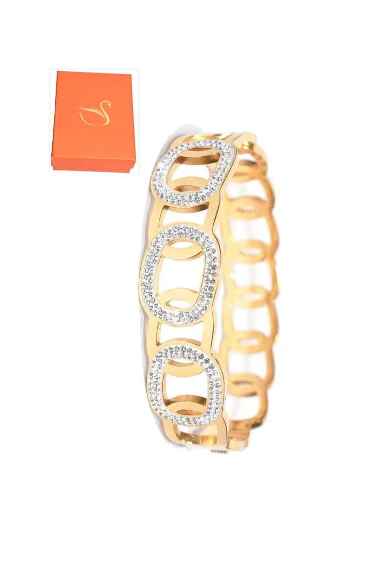 Grossiste Emma Fantaisies - Coffret cadeaux jonc bracelet Or