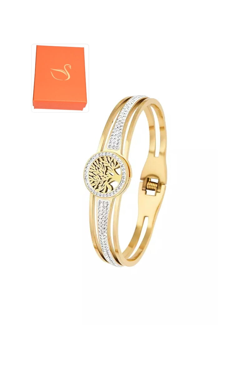 Wholesaler Emma Fantaisies - Gift box tree of life bangle
