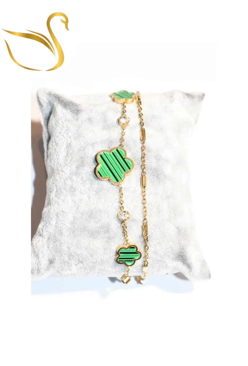 Grossiste Emma Fantaisies - Bracelet fleur Or