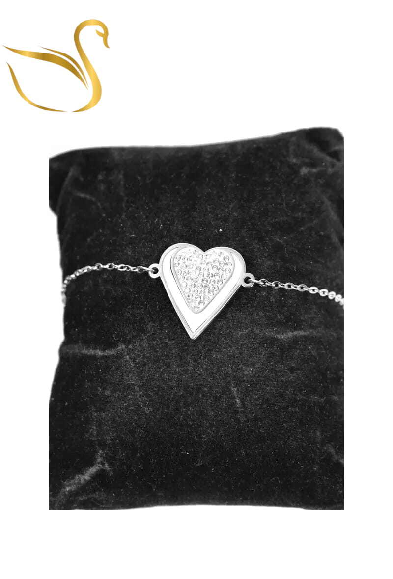 Grossiste Emma Fantaisies - Bracelet Coeur Argent