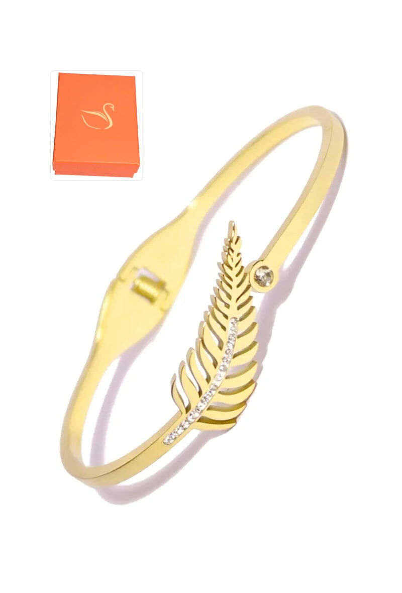 Wholesaler Emma Fantaisies - Gift box with life leaf bangle