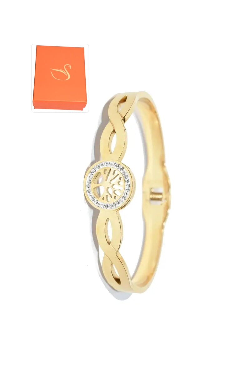 Wholesaler Emma Fantaisies - Gift box tree of life bangle