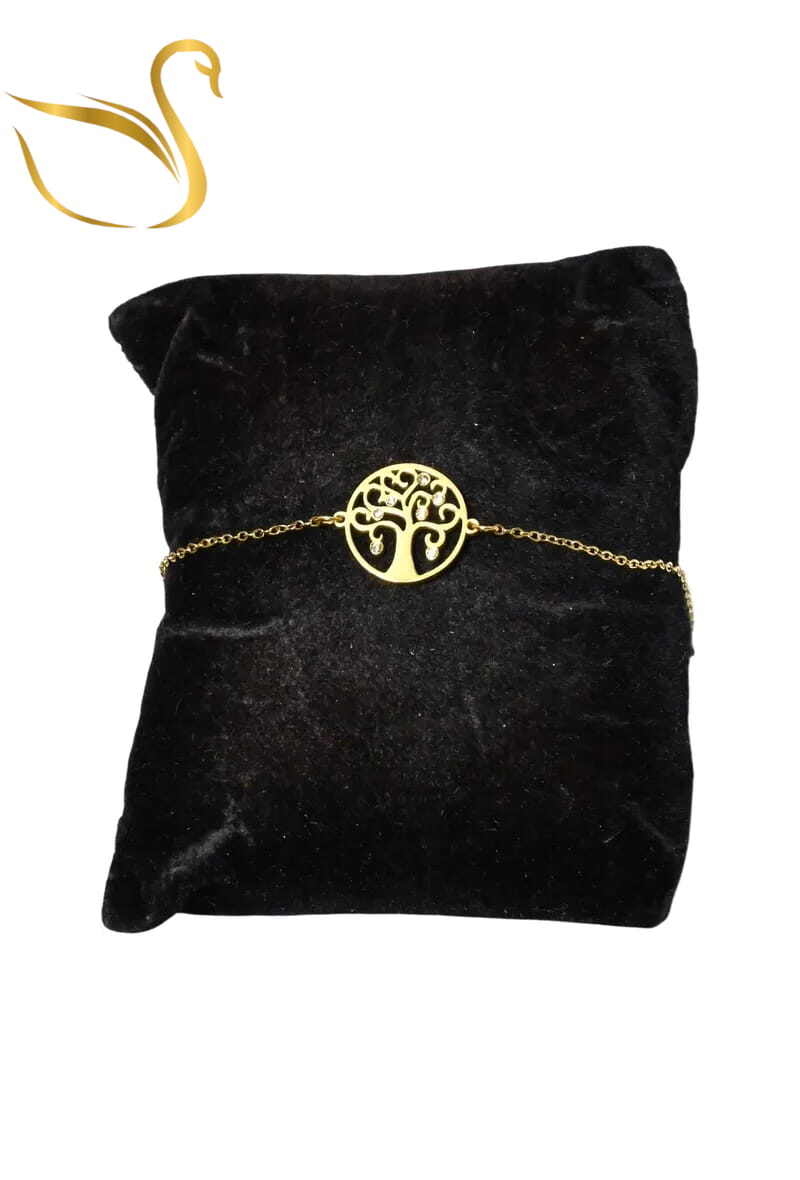 Grossiste Emma Fantaisies - Bracelet arbre de la vie Or