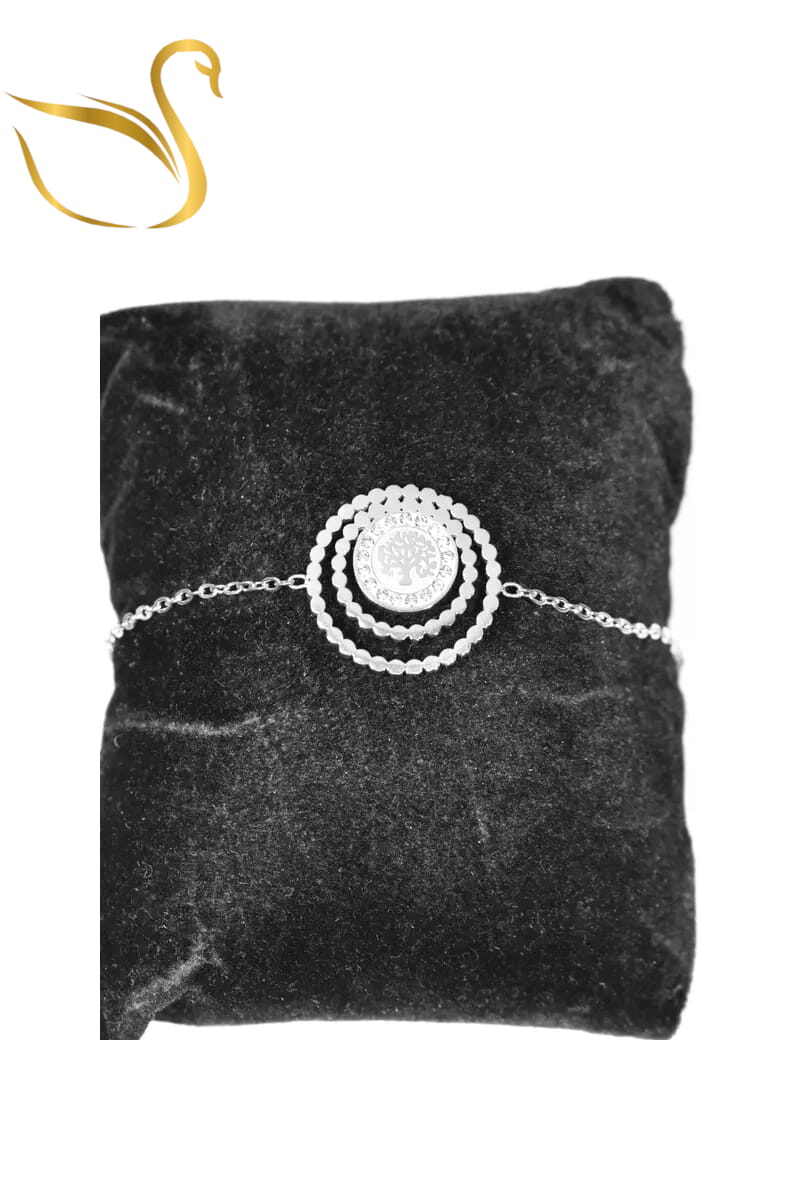 Grossiste Emma Fantaisies - Bracelet arbre de la vie Argent