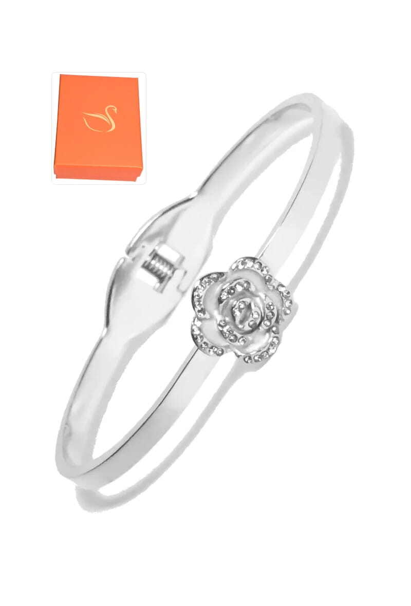 Grossiste Emma Fantaisies - Coffret cadeaux jonc fleur Argent