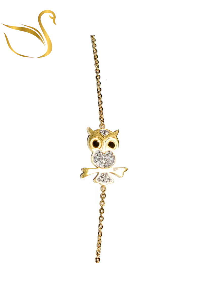 Grossiste Emma Fantaisies - Bracelet hibou chouette Or