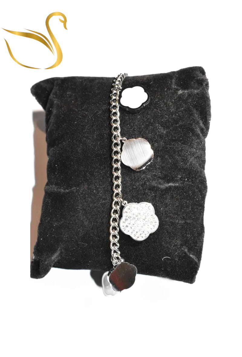 Grossiste Emma Fantaisies - Bracelet fleur Argent