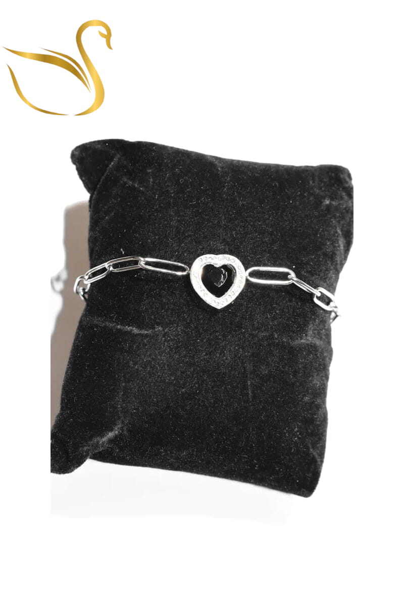 Grossiste Emma Fantaisies - Bracelet Coeur Argent