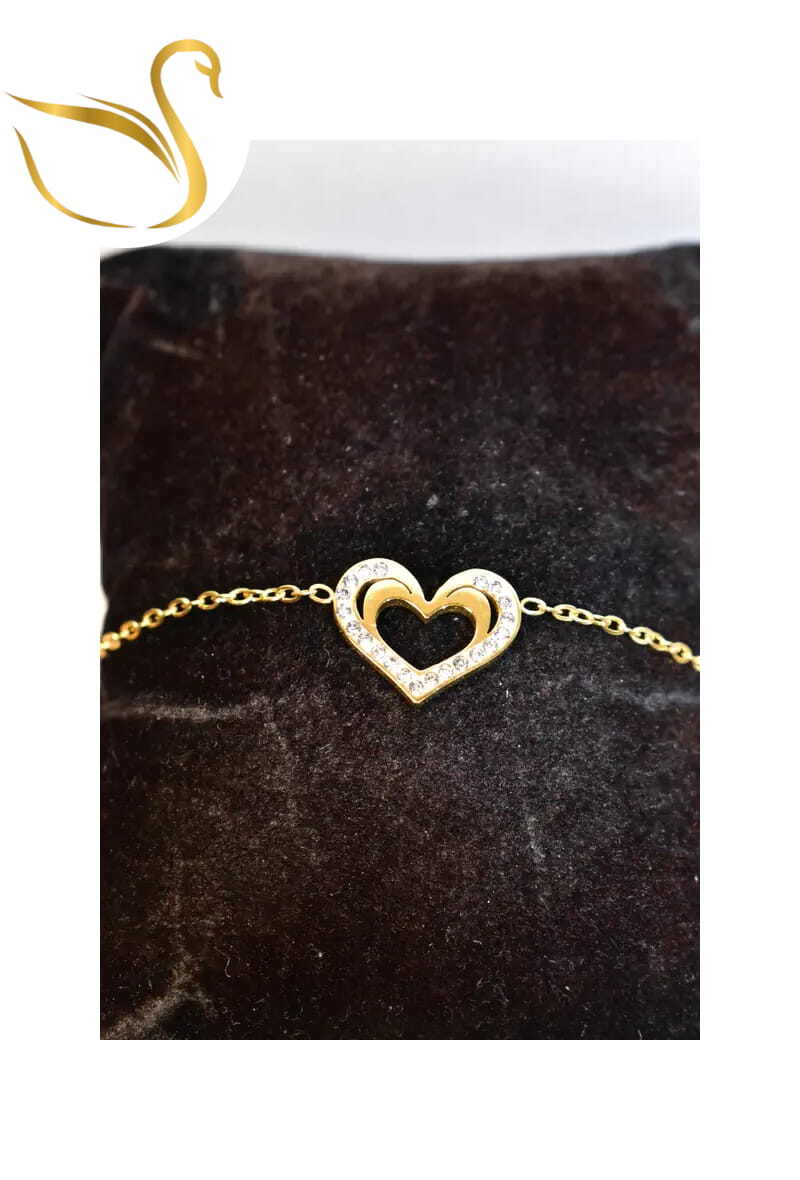 Grossiste Emma Fantaisies - Bracelet Coeur Or
