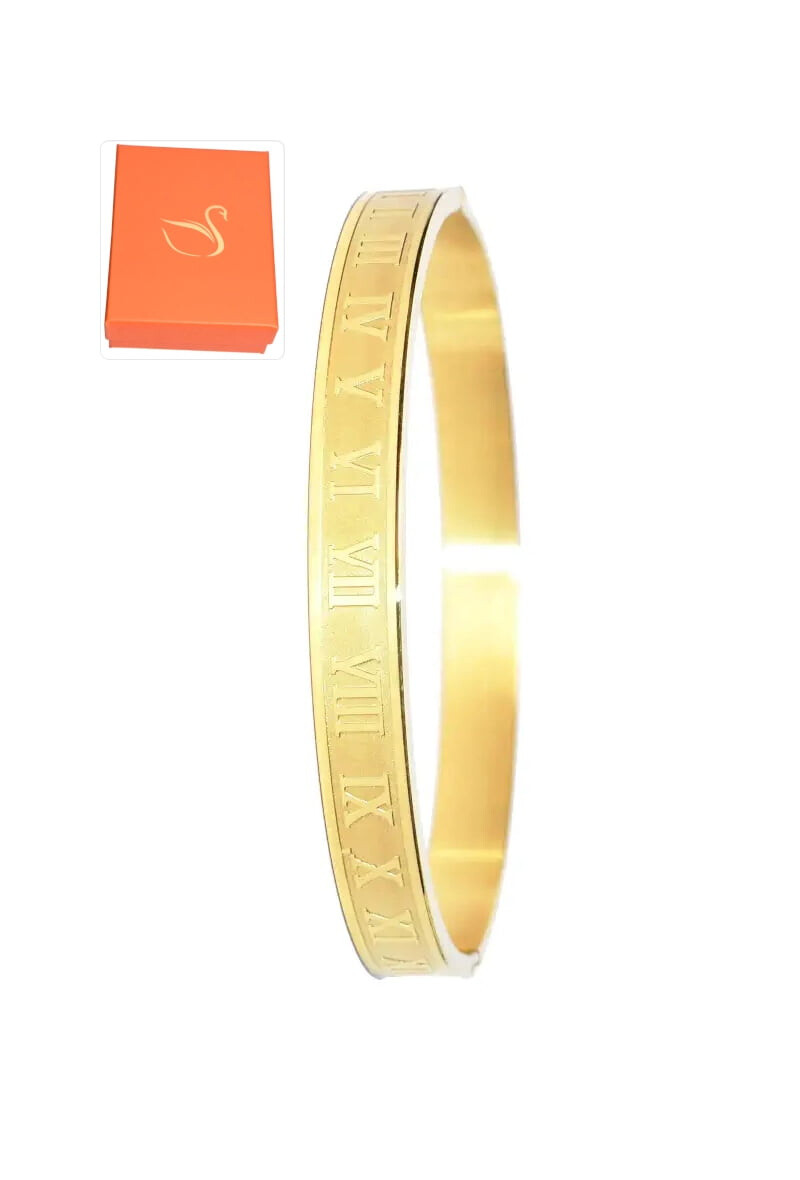 Wholesaler Emma Fantaisies - Gift box with Roman numeral bangle