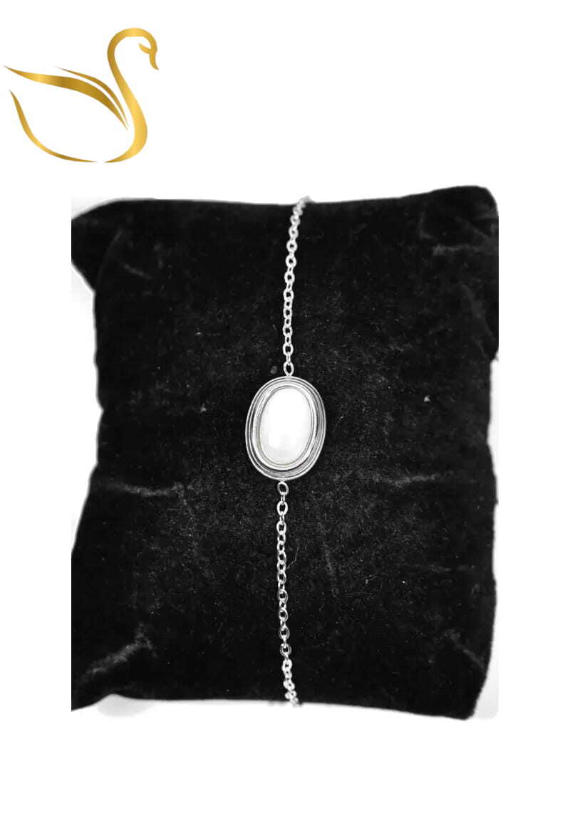 Grossiste Emma Fantaisies - Bracelet ovale Argent