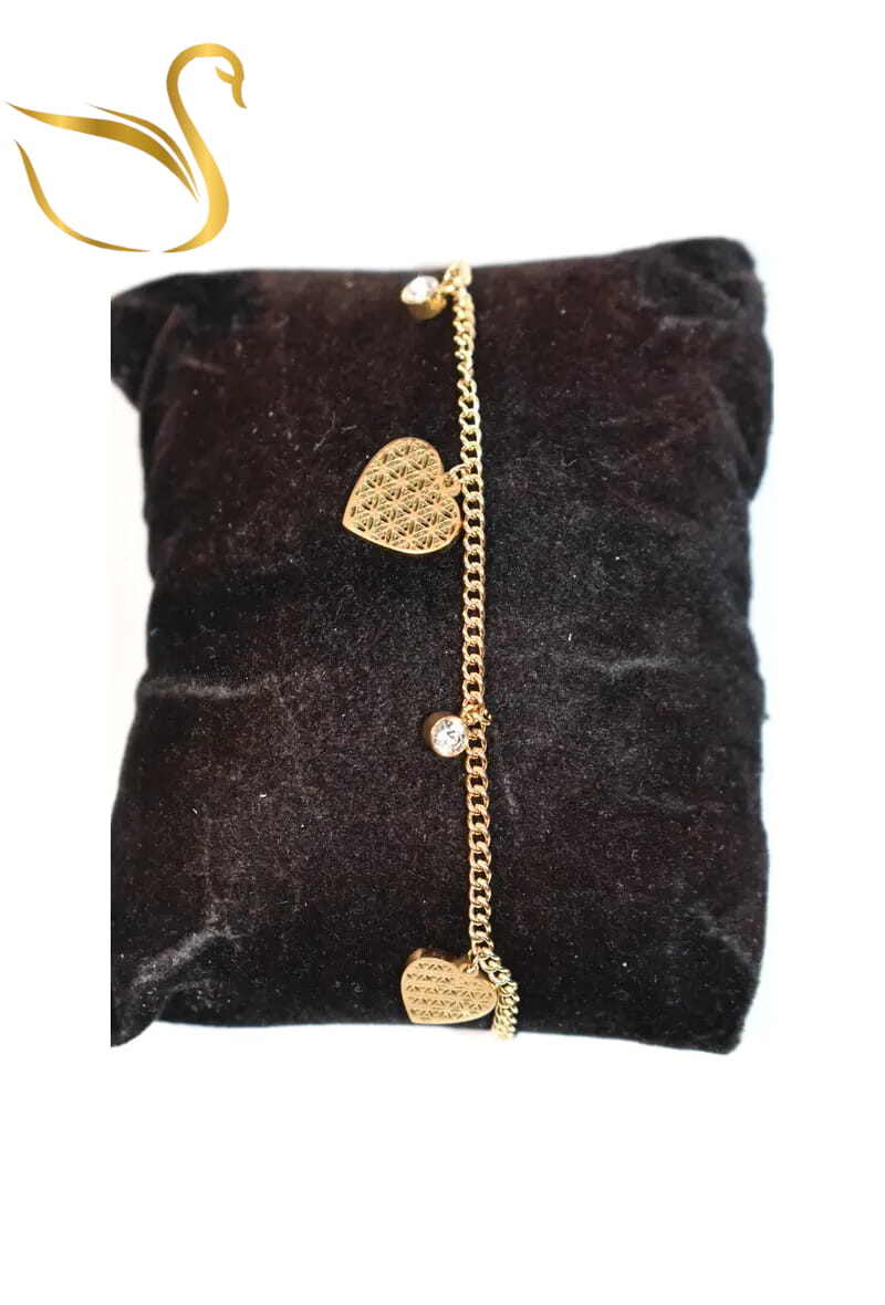 Grossiste Emma Fantaisies - Bracelet coeur Or