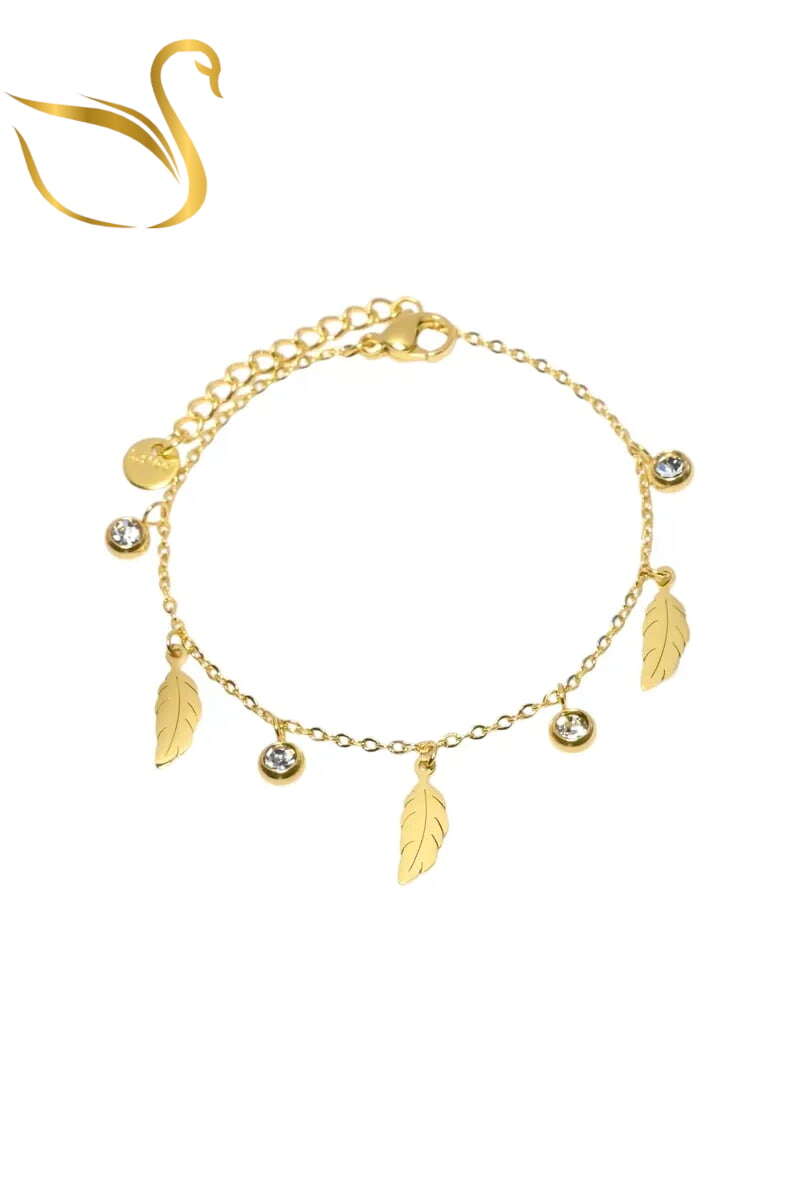 Grossiste Emma Fantaisies - Bracelet feuille