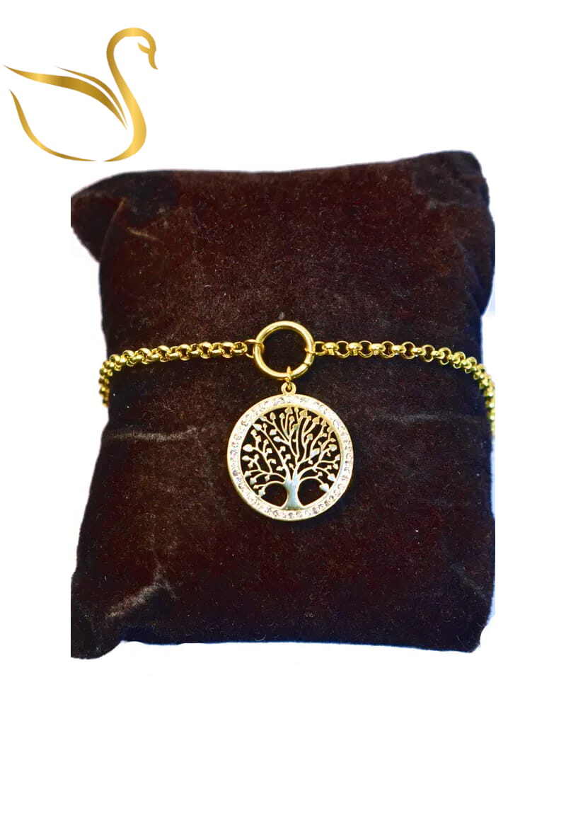 Grossiste Emma Fantaisies - Bracelet arbre de la vie Or
