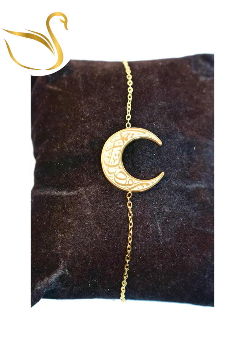 Grossiste Emma Fantaisies - Bracelet lune Fatma Or