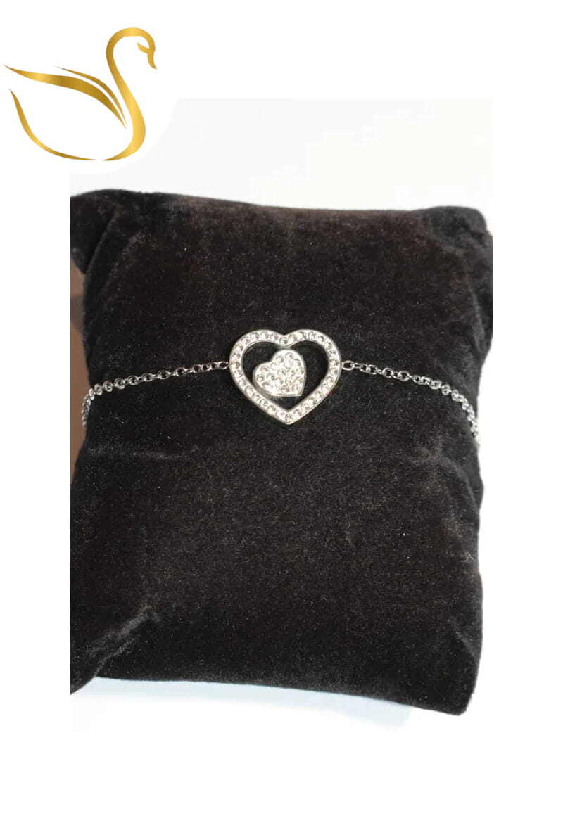 Grossiste Emma Fantaisies - Bracelet coeur Argent