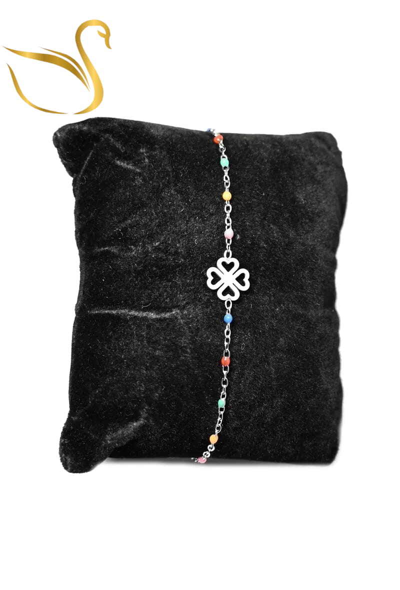Grossiste Emma Fantaisies - Bracelet tréfle Argent