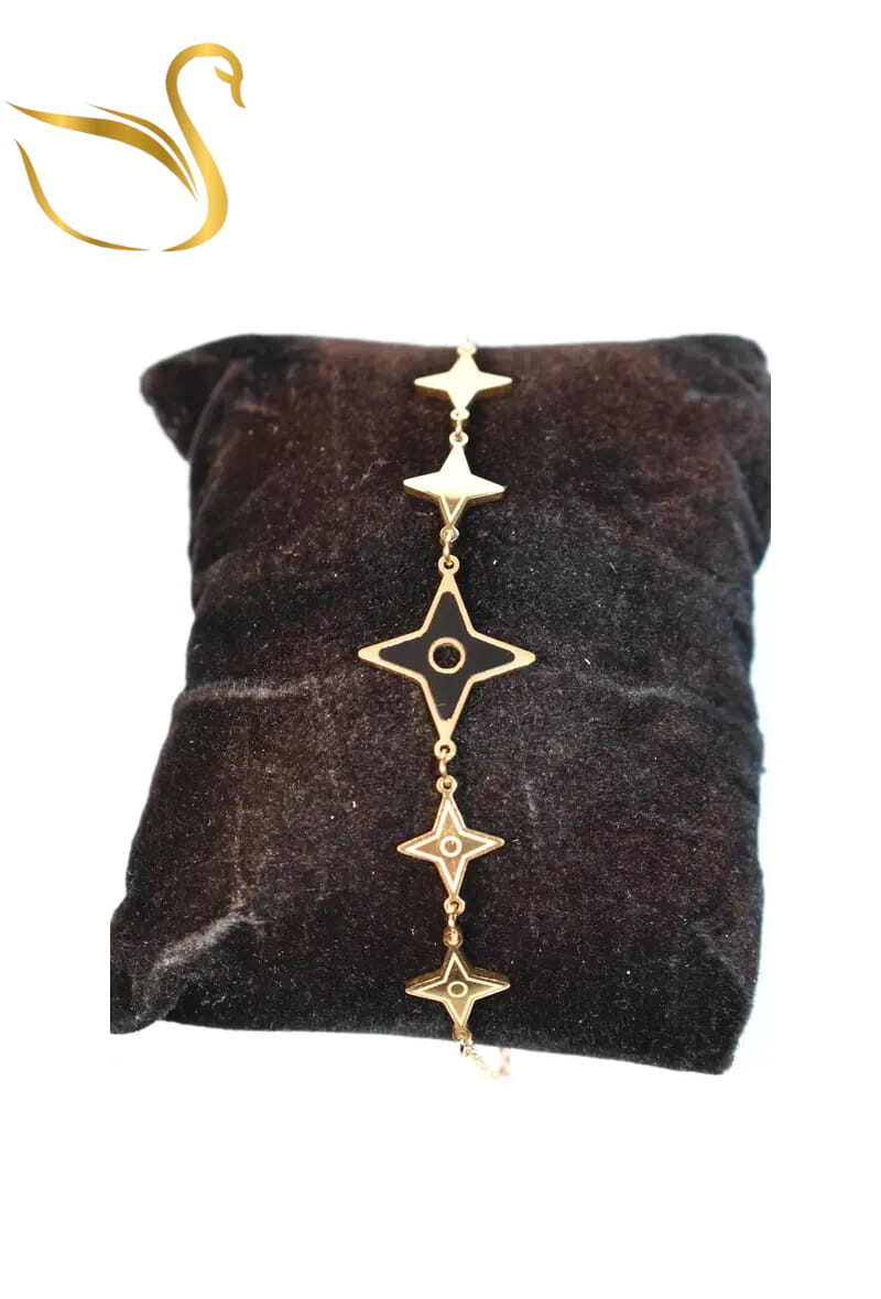 Grossiste Emma Fantaisies - Bracelet shuriken étoile Or