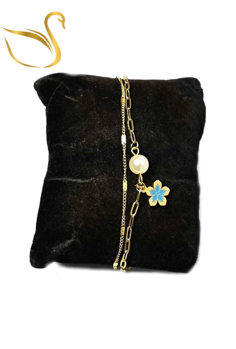 Grossiste Emma Fantaisies - Bracelet fleur Or