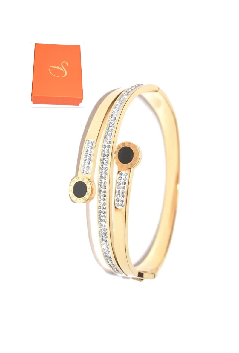 Wholesaler Emma Fantaisies - Gift box with Roman numeral bangle