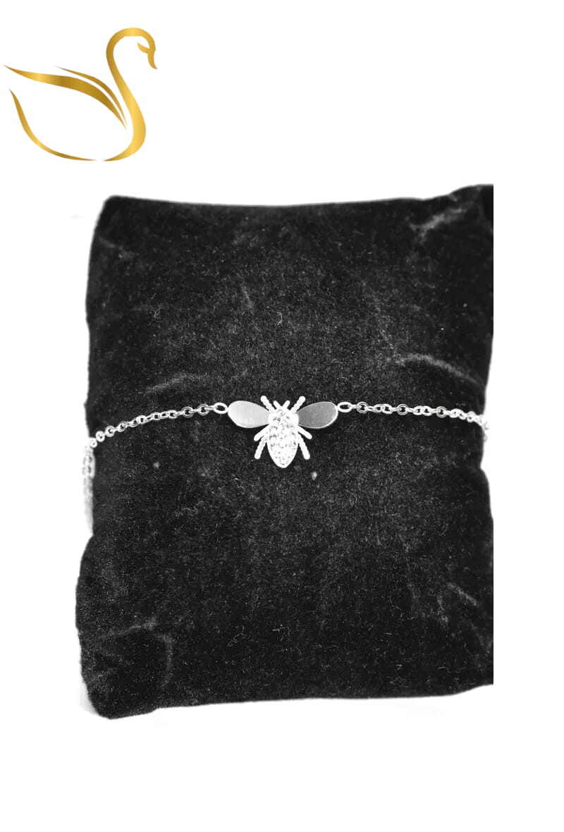 Grossiste Emma Fantaisies - Bracelet abeille Argent