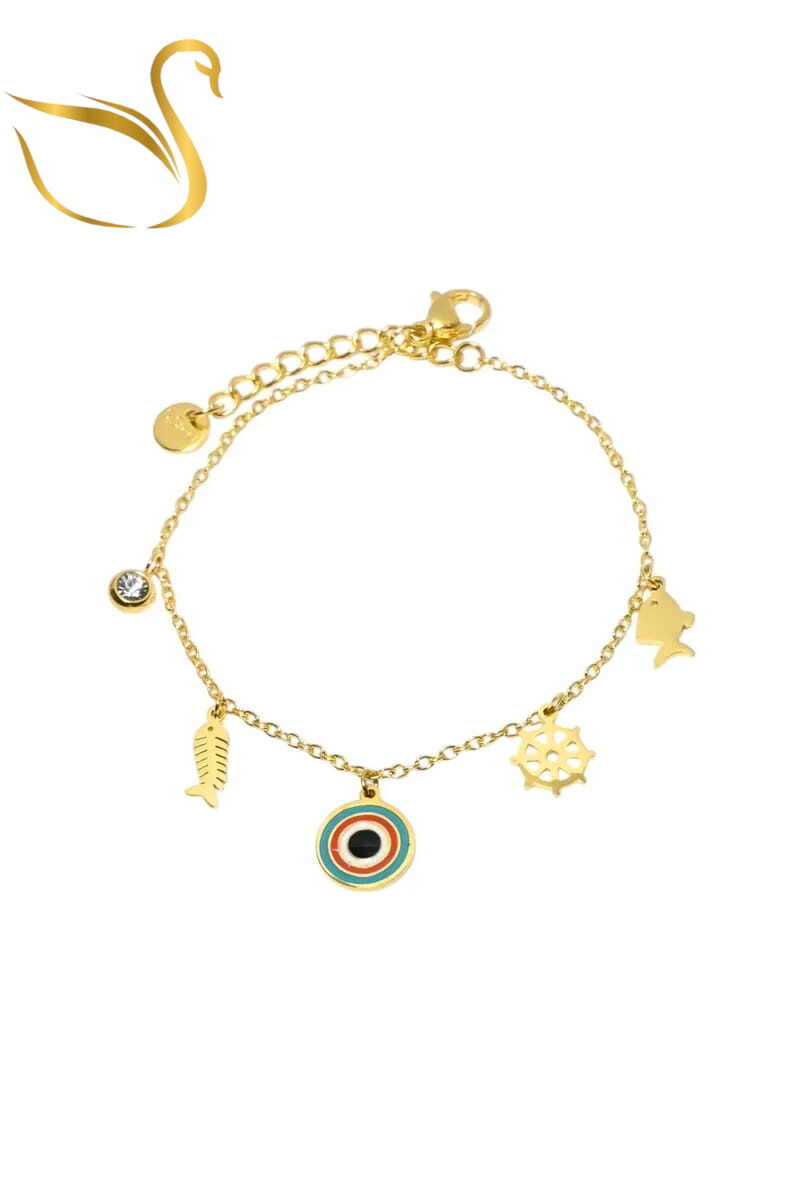 Grossiste Emma Fantaisies - Bracelet soleil Or