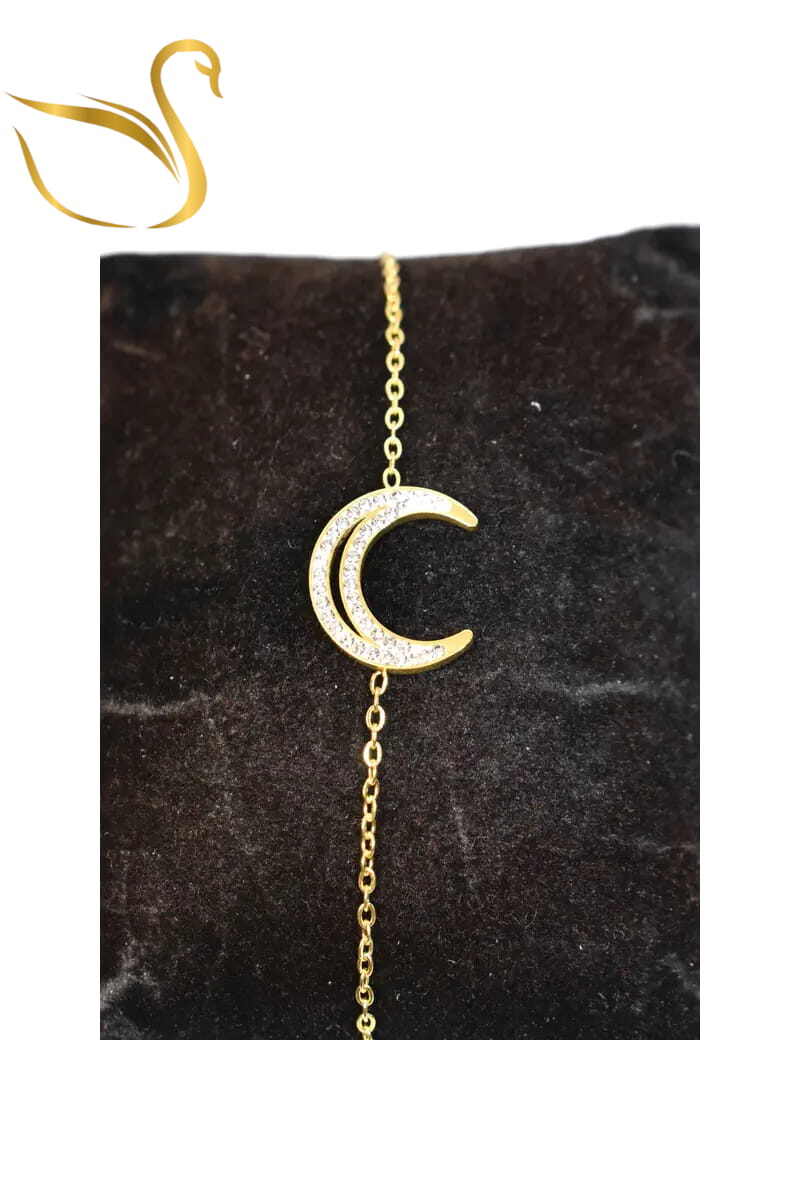 Grossiste Emma Fantaisies - Bracelet lune Or