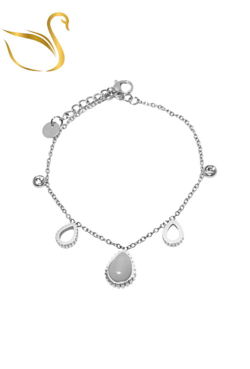 Grossiste Emma Fantaisies - Bracelet goutte Argent