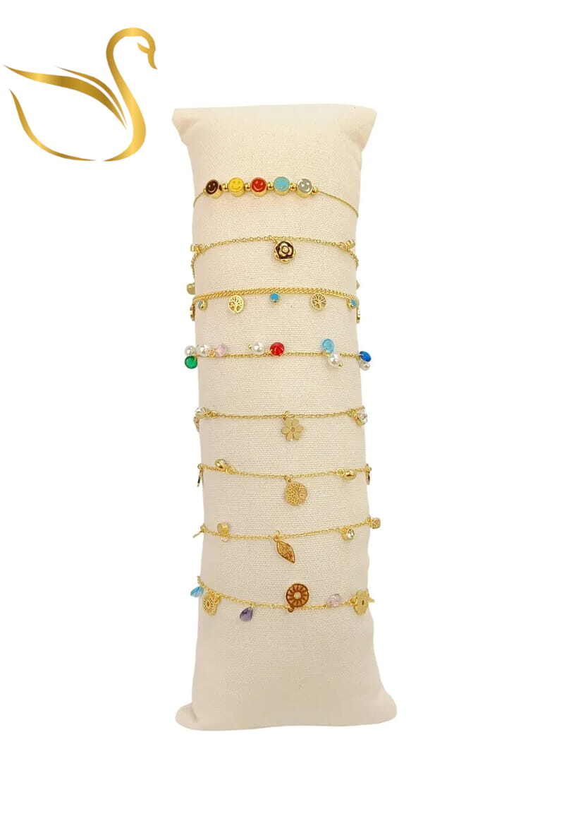 Grossiste Emma Fantaisies - Bracelet en lot avec présentoire Or