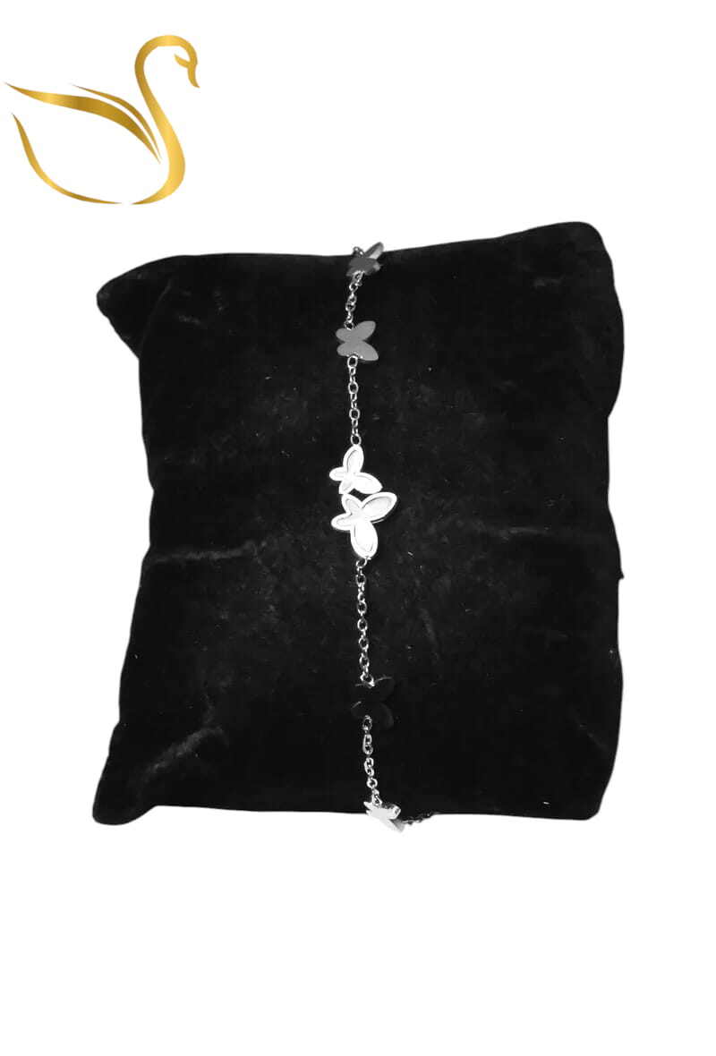 Grossiste Emma Fantaisies - Bracelet papillon Argent