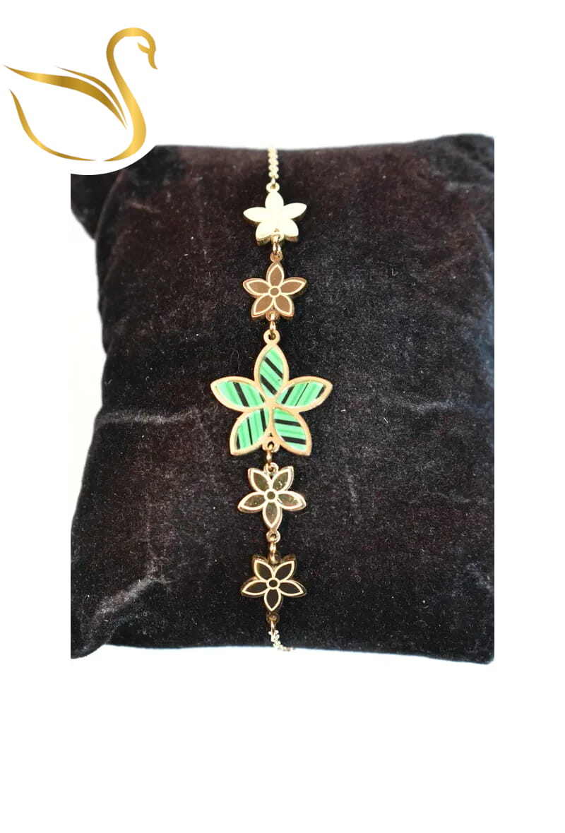 Grossiste Emma Fantaisies - Bracelet fleur Or