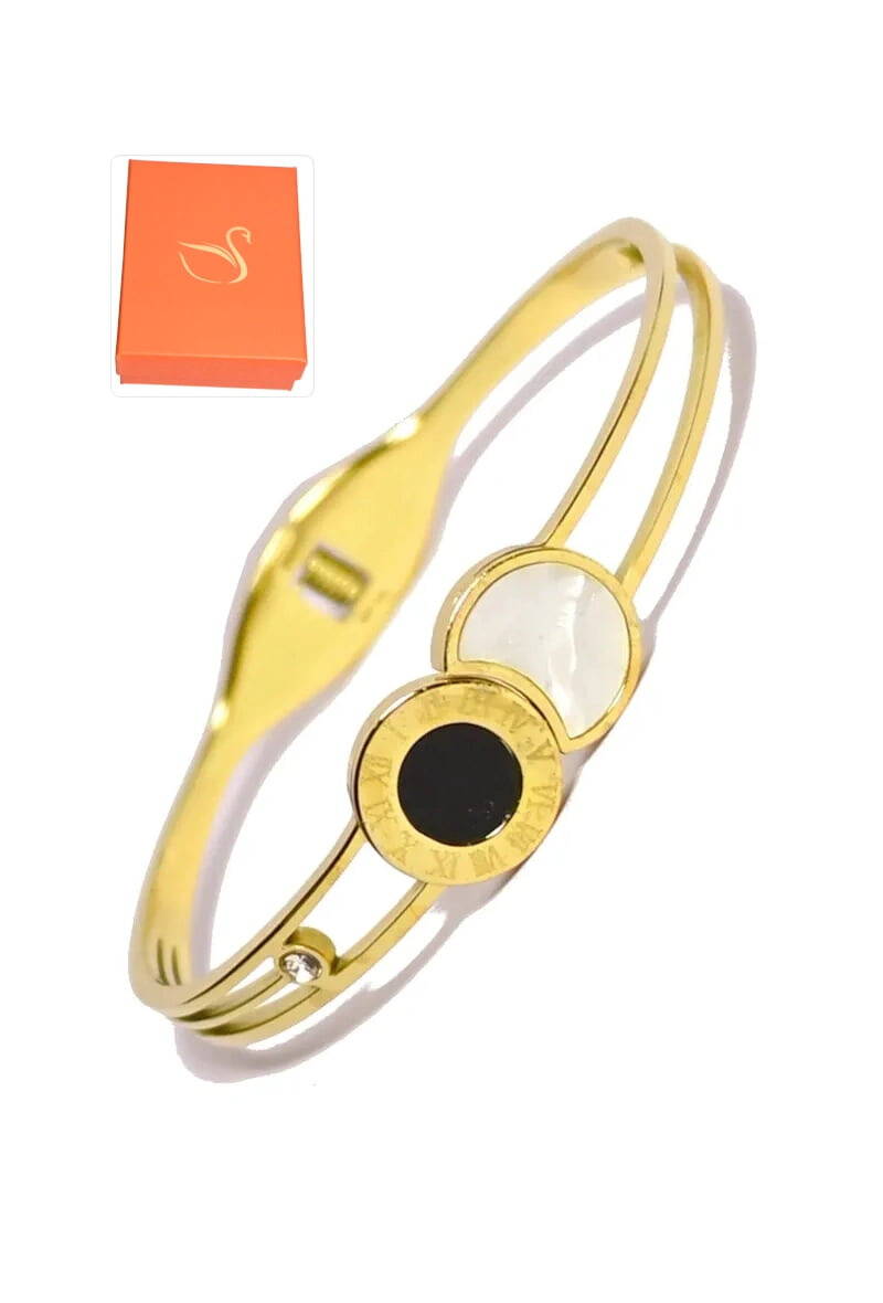 Wholesaler Emma Fantaisies - Gift box with Roman numeral bangle