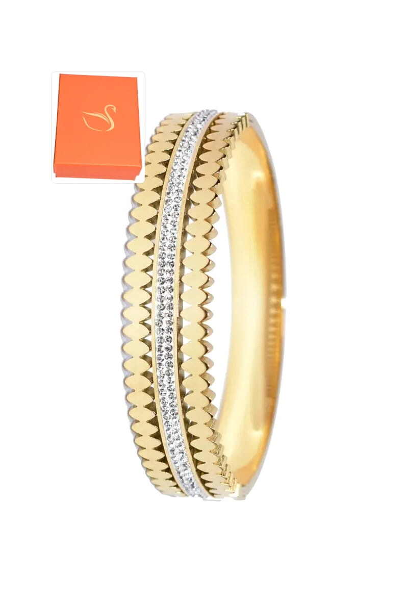 Grossiste Emma Fantaisies - Coffret cadeaux jonc bracelet Or