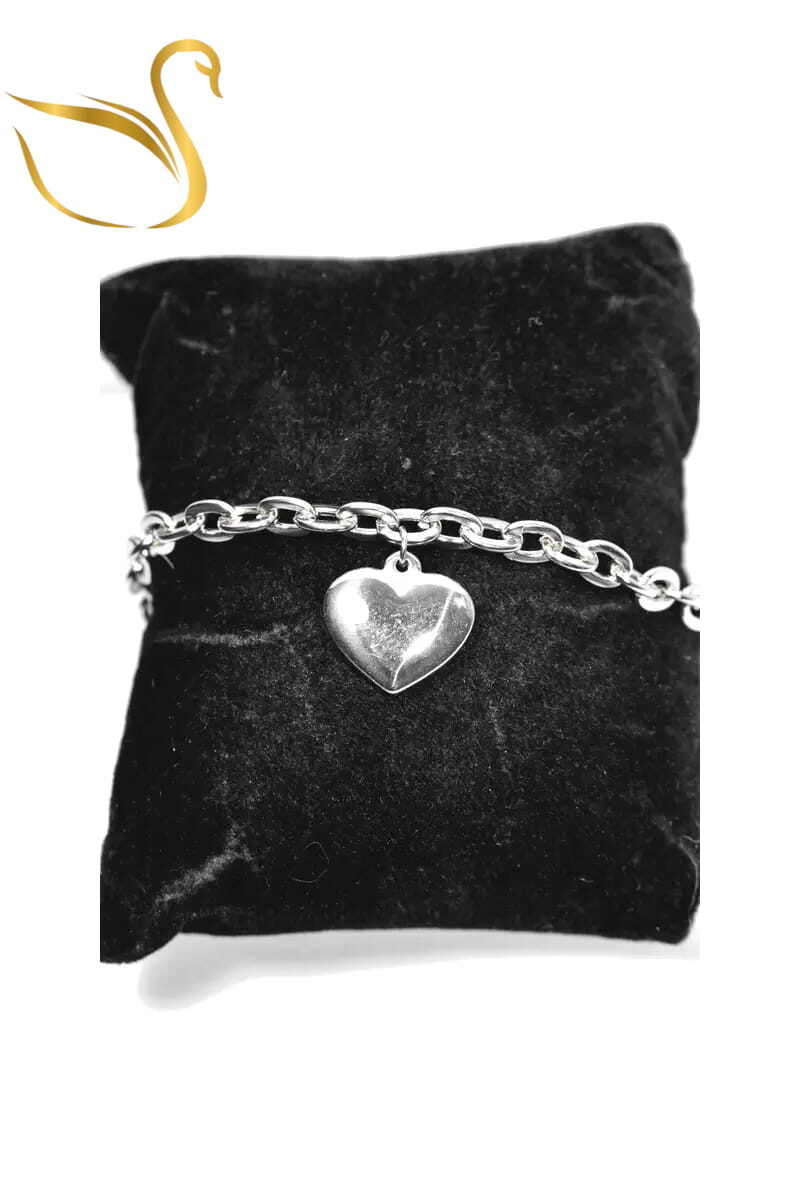 Grossiste Emma Fantaisies - Bracelet Coeur Argent