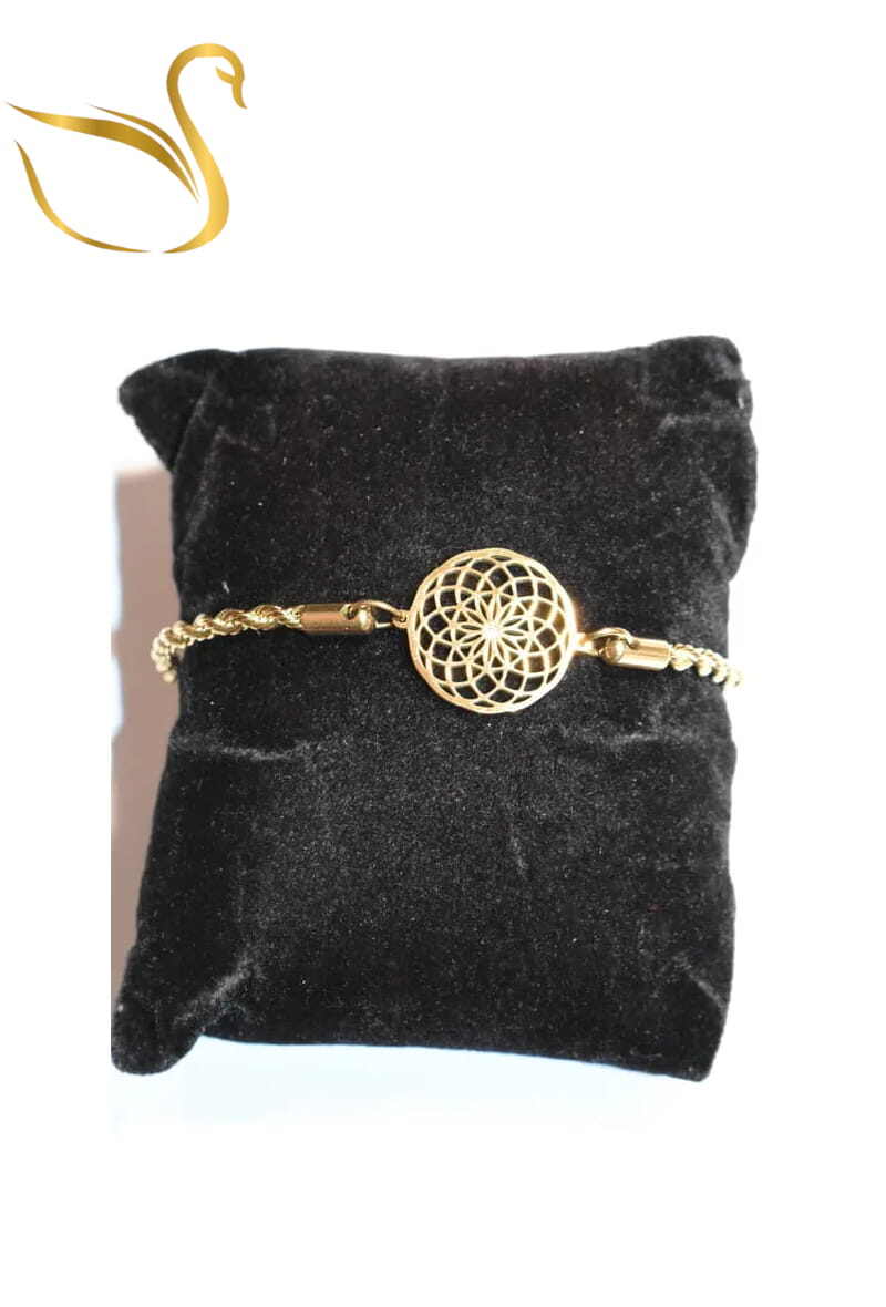 Grossiste Emma Fantaisies - Bracelet Attrape Rêve Or