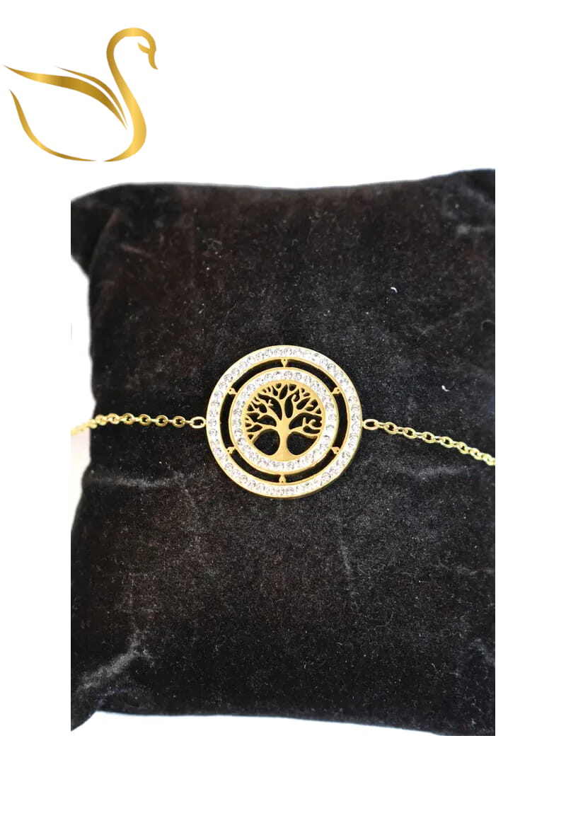 Grossiste Emma Fantaisies - Bracelet arbre de la vie Or