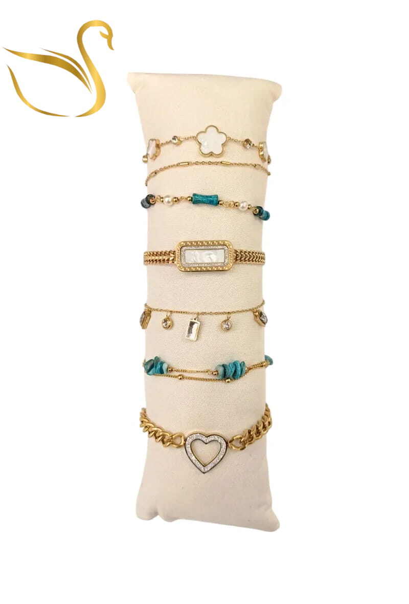 Grossiste Emma Fantaisies - Bracelet en lot avec présentoir Or