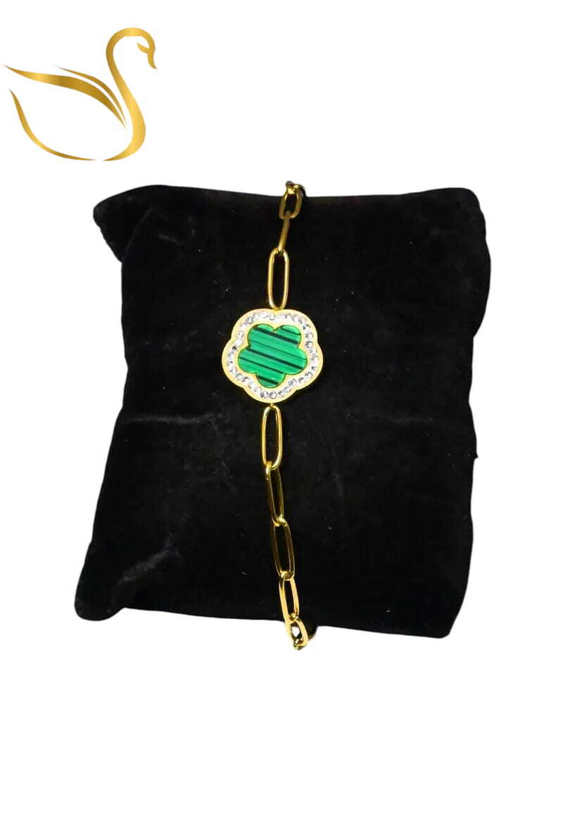 Grossiste Emma Fantaisies - Bracelet fleur Or