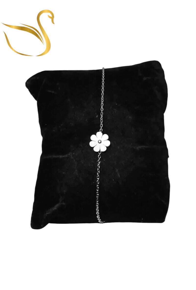 Grossiste Emma Fantaisies - Bracelet fleur Argent