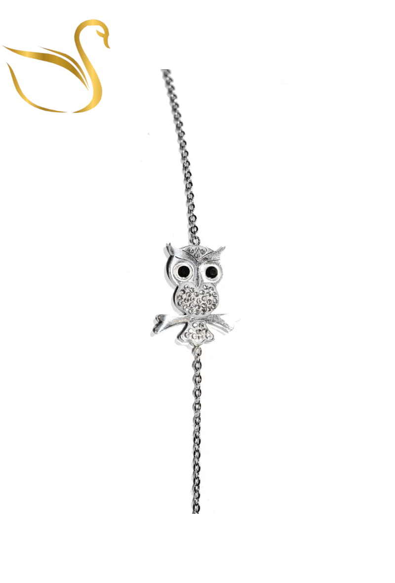 Grossiste Emma Fantaisies - Bracelet hibou chouette Argent