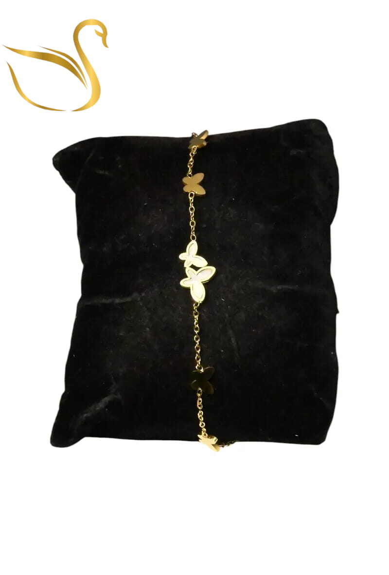 Grossiste Emma Fantaisies - Bracelet papillon Or