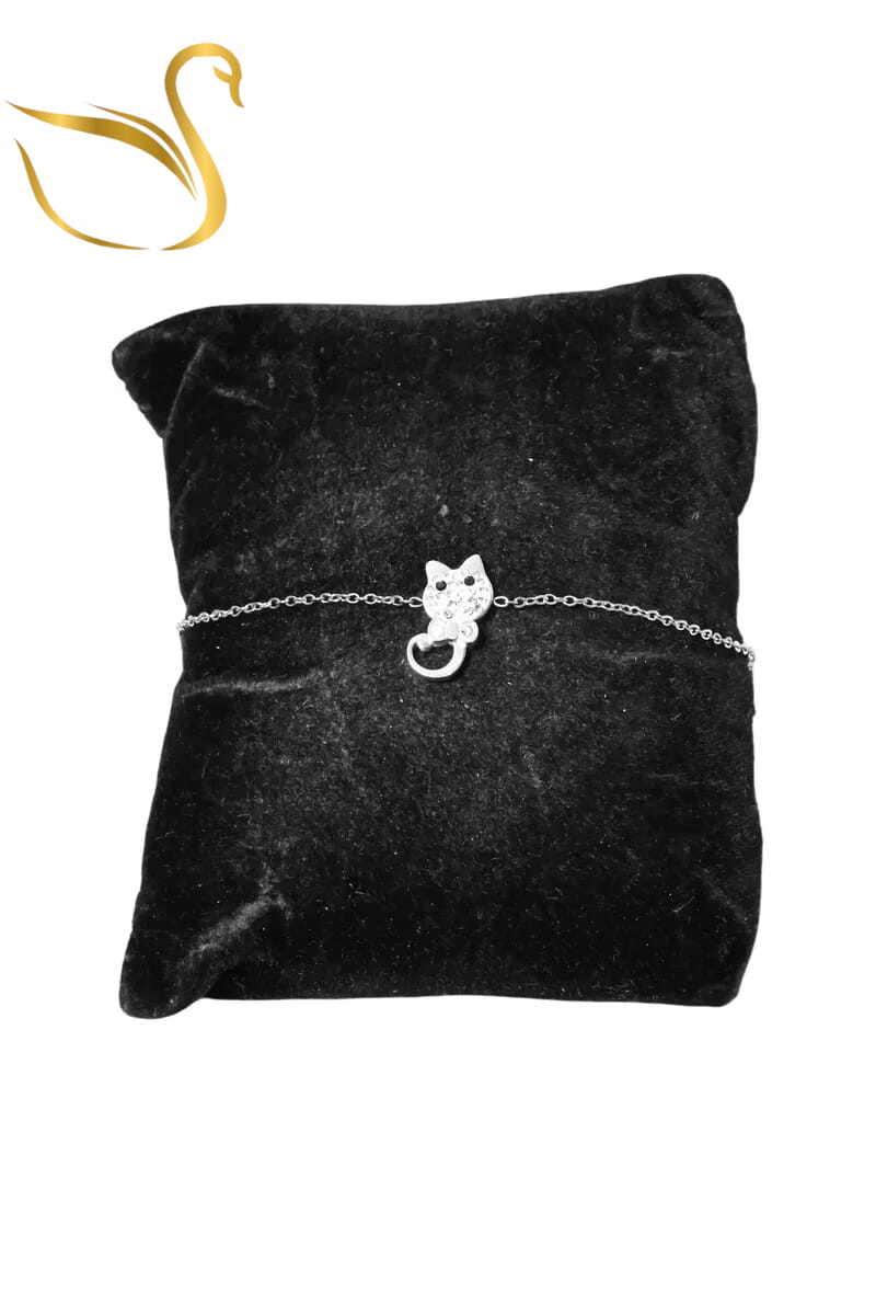 Grossiste Emma Fantaisies - Bracelet chat Argent