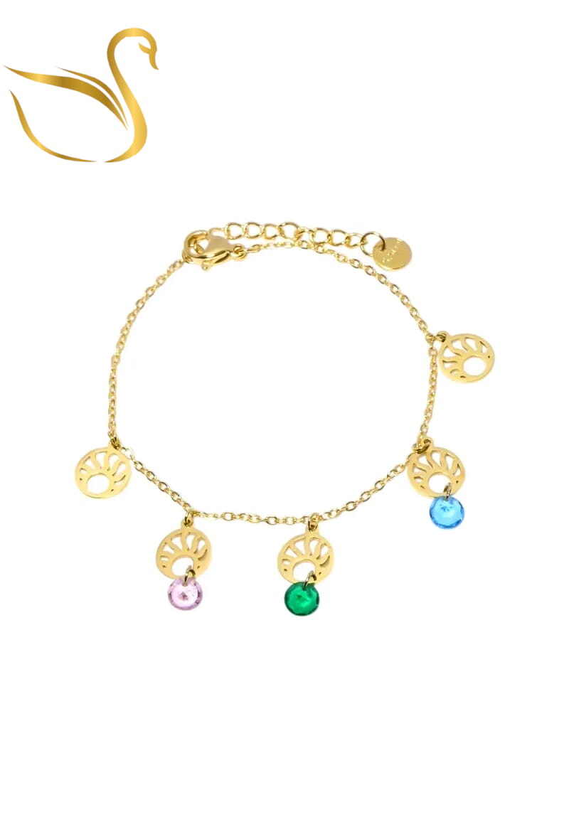 Grossiste Emma Fantaisies - Bracelet soleil Or