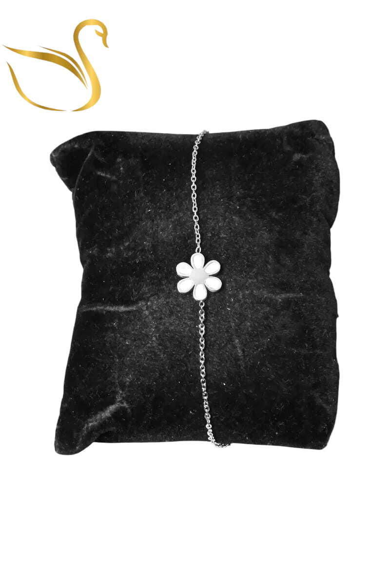 Grossiste Emma Fantaisies - Bracelet fleur Argent